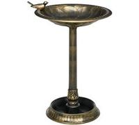 Outsunny Bain d'oiseaux jardinière 2 en 1 (abreuvoir/mangeoire) Ø50 x 72H cm Bronze antique