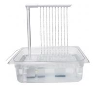 Bain d'oiseaux Automatique avec Circulation d'eau Douche pour Cage Fontaine à Effet Pluie pour perruches et calopsittes