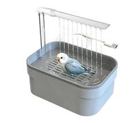 Bain d'Oiseaux Automatique | Fontaine à Eau Anti-Éclaboussures à Brancher sur Secteur,Fontaine Bain Perroquet - Pour Jardin Arrière Terrasse Patio Balcon Cour Jardin Extérieur Dehors Et Plein Air