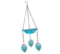 Bain d'oiseaux, avec 3 crochets pour décoration de jardin, fontaine à eau pour extérieur, jardin, allée, terrasse, pelouse, balcon, porche, terrasse, aménagement paysager