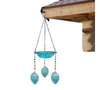 Bain d'Oiseaux Avec Bol D'Eau En Verre À Crochet