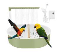 Bain d'oiseaux avec pompe - Mangeoire à circulation électrique, spa à éclaboussures d'eau, unité de lavage compacte pour animaux de compagnie, fonction d'hydratation silencieuse, décoration extérieure