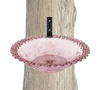 Bain d'oiseaux, bain d'oiseaux en plein air - Bain d'oiseaux montés sur l'arbre de 9 pouces pour l'extérieur | Bassin d'eau suspendu, statue d'alimentation pour animaux anti-tiem