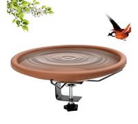 Bain d'oiseaux - Bassin d'eau Amovible monté sur Le Pont, mangeoire extérieure Durable, Accessoire de Jardin Facile à Nettoyer | Bol à Oiseaux Suspendu pour Garde-Corps, clôture, Patio, Porche, Cour,