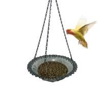Bain d'oiseaux, bol d'eau pour oiseaux, décoration de jardin pour aliments et boissons sur terrasse, porche, pergola ou intérieur, avec cages et structures