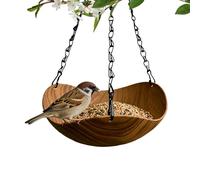 Bain d'oiseaux de jardin - Bassin d'eau extérieur pour visiteurs de jardin | Style pierre en résine avec support sur piédestal, bol d'arrosage décoratif, décoration de terrasse, pelouse, cour pour