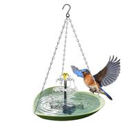 Bain d'oiseaux d'extérieur alimenté par énergie solaire en forme de cœur