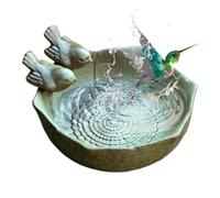 Bain d'oiseaux en céramique rétro décoratif | Bains d'oiseaux artistiques multifonctionnels pour décoration de jardin pour perroquets, papillons, abeilles, écureuils