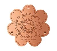 Bain d'oiseaux en Cuivre - De Support 3 Points Coppers | Disque De Purification pour Nettoyant pour Bain d'oiseaux | pour Grandes Petites Pierres en Béton Céramique Jardins Chauffés Arrière-Cou