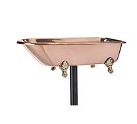 Bain d'oiseaux en cuivre Pur, avec Baignoire à Pattes - Cuivre Poli Good Directions