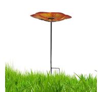 Bain d'oiseaux en métal 63 cm Fleur abeille Bol d'eau