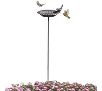 Bain d'oiseaux en Métal Abreuvoir À Eau Colibri De Jardin