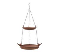 Bain d'oiseaux en métal - Mangeoire à oiseaux double couche | Mangeoire à suspendre pour colibri - pour extérieur, fenêtre de jardin, jardin, balcon, terrasse