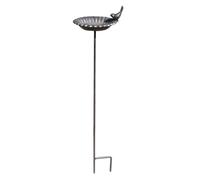 Bain d'oiseaux en Métal - Mangeoire Extérieure pour Colibris | Point d'eau pour Oiseaux - pour Terrasse Véranda Jardin Pelouse et à Destination de Les Ornithologues et Amoureux de la Nature