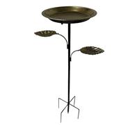 Bain d'oiseaux en MéTal pour L'ExtéRieur, Mangeoire en Fer Forgé, Base à Cinq Griffes, Style Classique pour Cour et Jardin(Bronze Color)