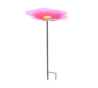 Bain d'oiseaux Extérieur,Bain d'oiseaux extérieur avec coupelle sur Tige - Bol d'eau pour Pollinisateurs,pour arrière-Cour Patio pelouse Plate-Bande Amoureux Nature