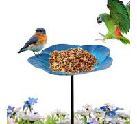Bain d'oiseaux Extérieur,Bassin à Oiseaux sur Pied pour Jardin - Piquet Solaire Déco de Jardin pour Terrasse Jardin Observation Faune