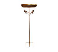 Bain d'oiseaux - Fer 82x30.5cm 32.28-Inch Tall | Rustproof Standing Bi- Feeder and Yard Decor | Outdoor Garden, Patio, Porch, And Backyard Bird Bath For Feeding Ánd Wildlife Observation