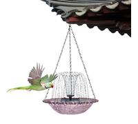Bain d'oiseaux fonctionnant à l'énergie solaire Bol de douche à suspendre