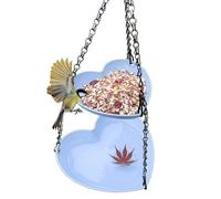 Bain d'oiseaux, mangeoire d'extérieur pour colibri, plateau d'alimentation multifonction élégant pour observer les oiseaux en hiver, balcon, jardin, terrasse, utilisation en extérieur, 50 cm, violet