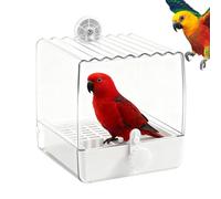 Bain D'Oiseaux Pour Cage,Bain d'Oiseaux Avec Douche Et Mangeoire - Porte-Nourriture Pour Calopsittes - Pour Les Accessoires De Cage Oiseaux De Petite Et Moyenne Taille, Perroquets, Inséparables, Canar