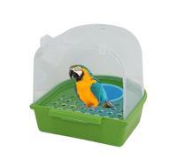 Bain d'oiseaux pour Cage | Distributeur de Nourriture Transparent Extensible | pour perruches | pour l'alimentation des Oiseaux dans Les volières, pour Les perruches de Moine, pour