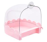 Bain d'oiseaux pour cage - Salle de douche transparente pour petits oiseaux - Salle d'élevage