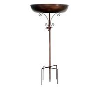 Bain d'oiseaux pour jardin - Bain d'oiseaux pour jardin autonome | Mangeoire à oiseaux sur pied en métal pour cour, patio, terrasse, jardin, balcon extérieur, résiste au vent et à la pluie