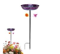 Bain d'oiseaux pour jardin, terrasse et extérieur Bol d'eau pour oiseaux en | Bol de bain oiseau bleu pour arrière-cour, terrasse, cour, pelouse et amoureux de la nature