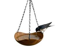 Bain d'oiseaux pour l'extérieur - Bain d'oiseaux décoratif antique avec mangeoire, distributeur d'eau pour oiseaux | pour parc, terrasse, cour, jardin, balcon, pelouse, volière, pinson, lune