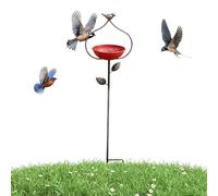 Bain d'oiseaux pour l'extérieur - Rustique résistant aux intempéries vintage, bol de bain d'oiseaux, bol de bain pour oiseaux, mangeoire, boire et aménager un paysage de style ferme pour cour