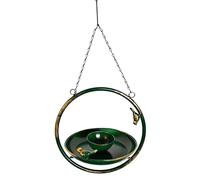 Bain d'oiseaux Résistant Aux Intempéries, Bol Décoratif Suspendu, Bain De 46x25x20 Cm avec Chaînes, Ornement De Jardin Extérieur, Bol Rustique De Style Classique, Accent De Jardin pour Terras