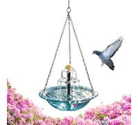 Bain d'oiseaux solaire à cascade Fontaine à Eau Suspendable pour Décor de | Fontaine solaire pour colibris Pour arrière-cour patio balcon jardin porche