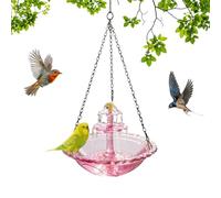 Bain d'oiseaux solaire à cascade Fontaine à Eau Suspendable pour Décor de | Fontaine solaire pour colibris pour Jardin Patio Balcon Terrasse Amoureux des Oiseaux