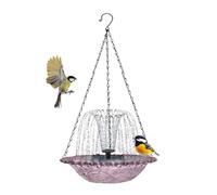 Bain d'oiseaux solaire | Bol d'Eau de Douche à Suspendre,Fontaines solaires extérieures pour bain d'oiseau avec pompe à eau | pour Colibri, Jardin Extérieur, Arrière-Cour, Balcon