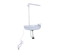Bain d'oiseaux Solaire USB, Fixation Pince Balcon terrasse | Alimentation USB solaire continue, bain et douche 2 en 1, fixation stable élargie anti-secousse, fer traité antirouille,