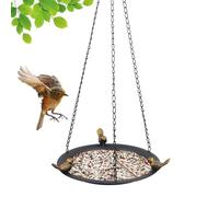 Bain d'oiseaux suspendu | Mangeoires à oiseaux en métal pour l'extérieur | Design polyvalent pour oiseaux sauvages pour terrasses, cours, clôtures et décoration de jardin
