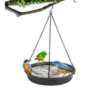 Bain d'oiseaux Suspendu - Plateau Extérieur De Jardin | d'alimentation pour La Faune, Bol d'eau À Crochet en Forme De S, Bassin Suspendu pour Patio, Terrasse D'arrière-Cour, Station D'abreuveme