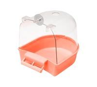 Bain d'oiseaux Transparent pour Cage, boîte de Bain pour perroquets Tube de | Perroquet Boîte de douche pour perruche calopsitte Conure per