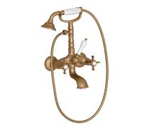 Bain Douche Mélangeur Mural Sans Colonnettes Chambord Doré Pvd - CRISTINA ONDYNA CH10256P