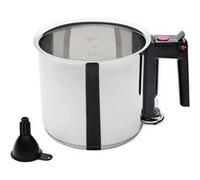 GSW Bouilloire Simmer Pot 983167 1,5 L Acier inoxydable argent 16 cm Entonnoir inclus Lot de 2
