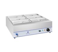 Bain-marie - 2 000 W - 6 x 1/3 GN - Robinet de vidange | Royal Catering