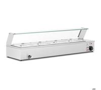 Royal Catering RCBM_GN1/2_3 Bain-marie Chauffe-plat bain-marie Vitrine bain-marie professionnelle 2 000 W 4 x GN 1/2 Robinet De Vidange