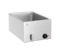 Royal Catering RCBM_GN1/1 Bain-marie Chauffe-plat Bain-marie professionnel 600 W GN 1/1 Sans Bac Robinet De Vidange