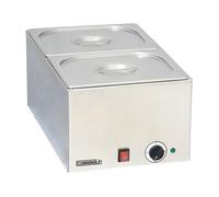 Casselin Bain-marie CBM2 – 2 bacs GN 1/2 – Acier inoxydable – 1200 W