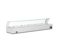 Bain-marie chauffe-plat bain-marie vitrine bain-marie professionnelle 2 000 watts 5 x GN 1/2 robinet de