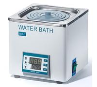 Bain Marie de Laboratoire Numérique, Thermostat Chauffant PID avec Protection Anti Marche à Sec, Cuve en Acier Inoxydable pour Chauffage Scientifique, Incubation, Équipement Matériel Labo WB-1