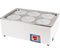 Bain-Marie De Laboratoire Thermostatique Numérique Chauffe-Bain électrique 1200w 6 Pots Chauffage Scientifique Bain-Marie De Laboratoire Thermostatique avec Fonction De Mise Hors T, 6 Pots