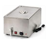 Bain-Marie Électrique GN 1/1 avec Robinet de Vidange - 1200W- Thermostat Réglable - INOX Professionnel