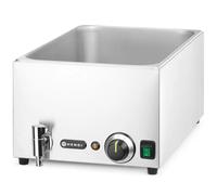 Hendi Bain-marie électrique – avec robinet de vidange, 30–85°C, 19 L, inox